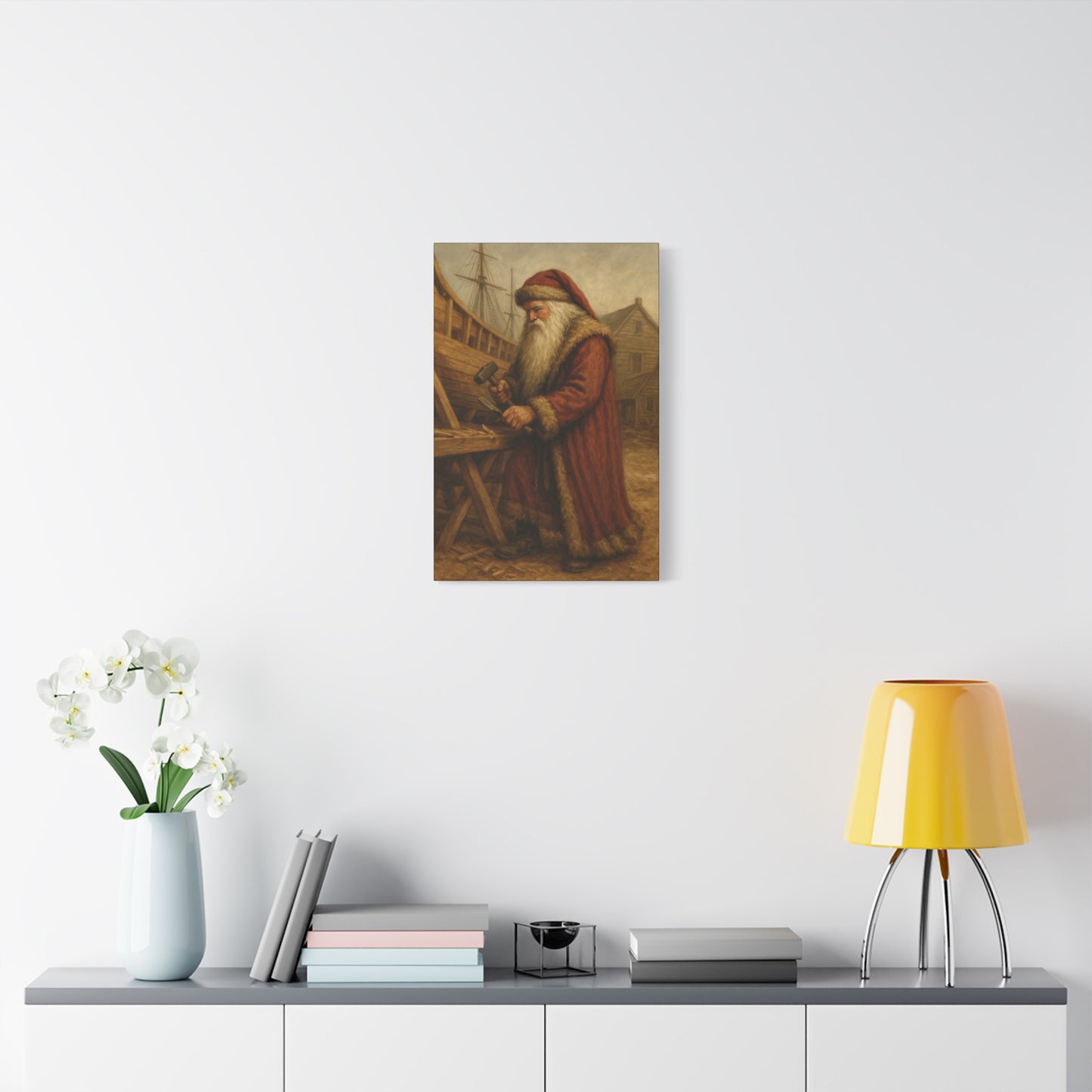Santa Claus Artisan Matte Canvas Wall Art