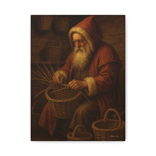 Blacksmith Colonial Santa Blacksmith Wall Art, Rustic Home Decor, Vintage Style, Gift for Craftsmen, Holiday Decoration