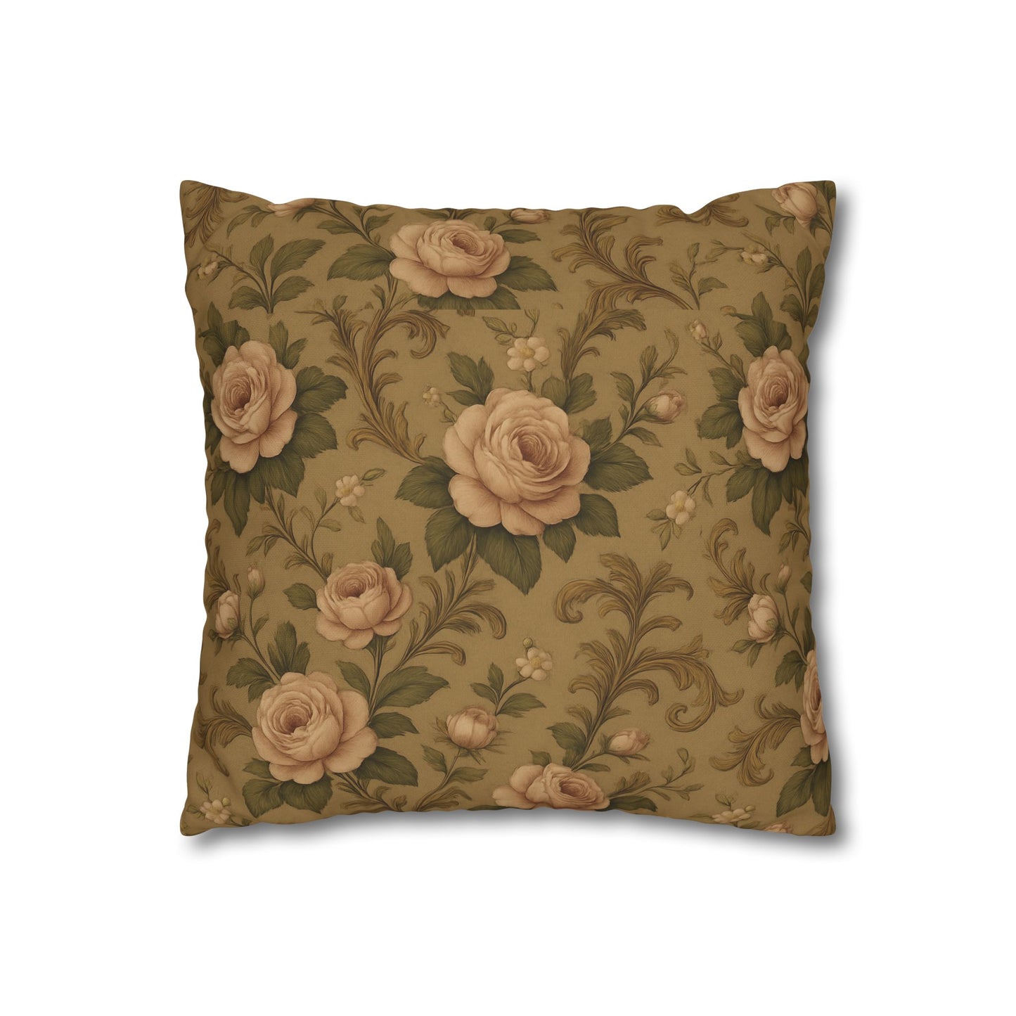 Vintage Floral Pillowcase, Decorative Throw Pillow, Cozy Home Decor, Gift for Her, Rustic Living Room Accent