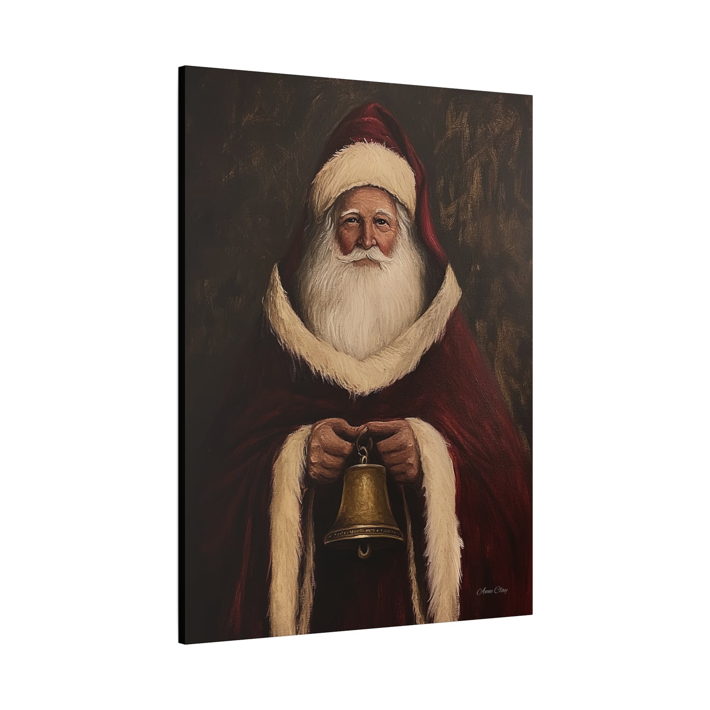 Santa Bell Matte Canvas, Stretched, 1.25"