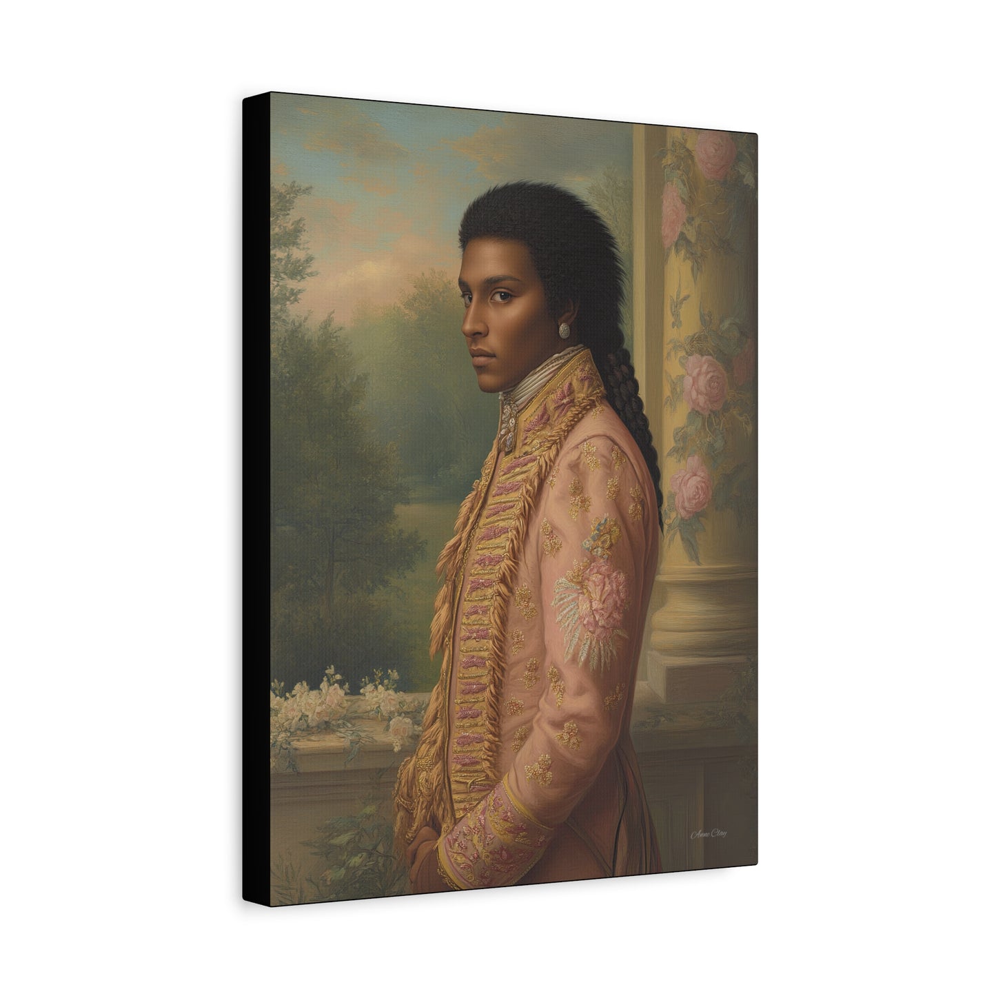 Elegant Historical Portrait Canvas Print, Vintage Art, Home Decor, Gallery Wall, Gift Idea, Framed Artwork