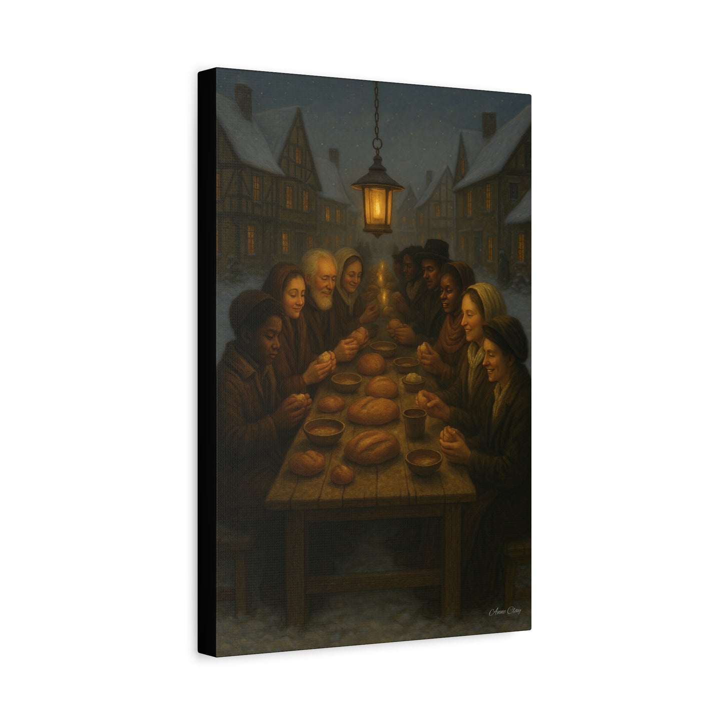 Endless Bounty Christmas Feast  Canvas Print