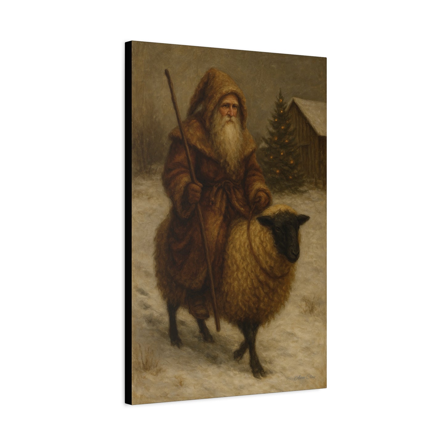 Vintage Winter Art Canvas