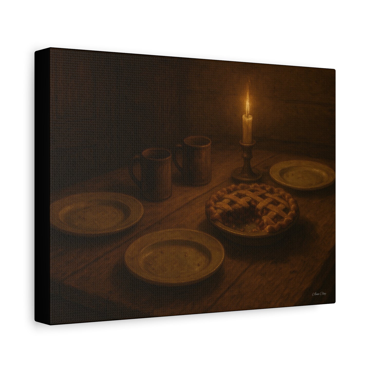 Warm Atmosphere Canvas Art for Home Decor, Cozy Wall Art, Kitchen Wall Decor, Rustic Photography, Gift for Homeowners