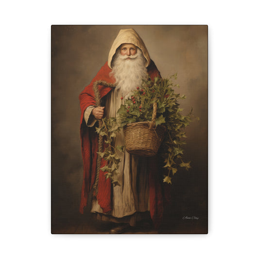 WS Sharing Santa Matte Canvas, Stretched, 1.25"