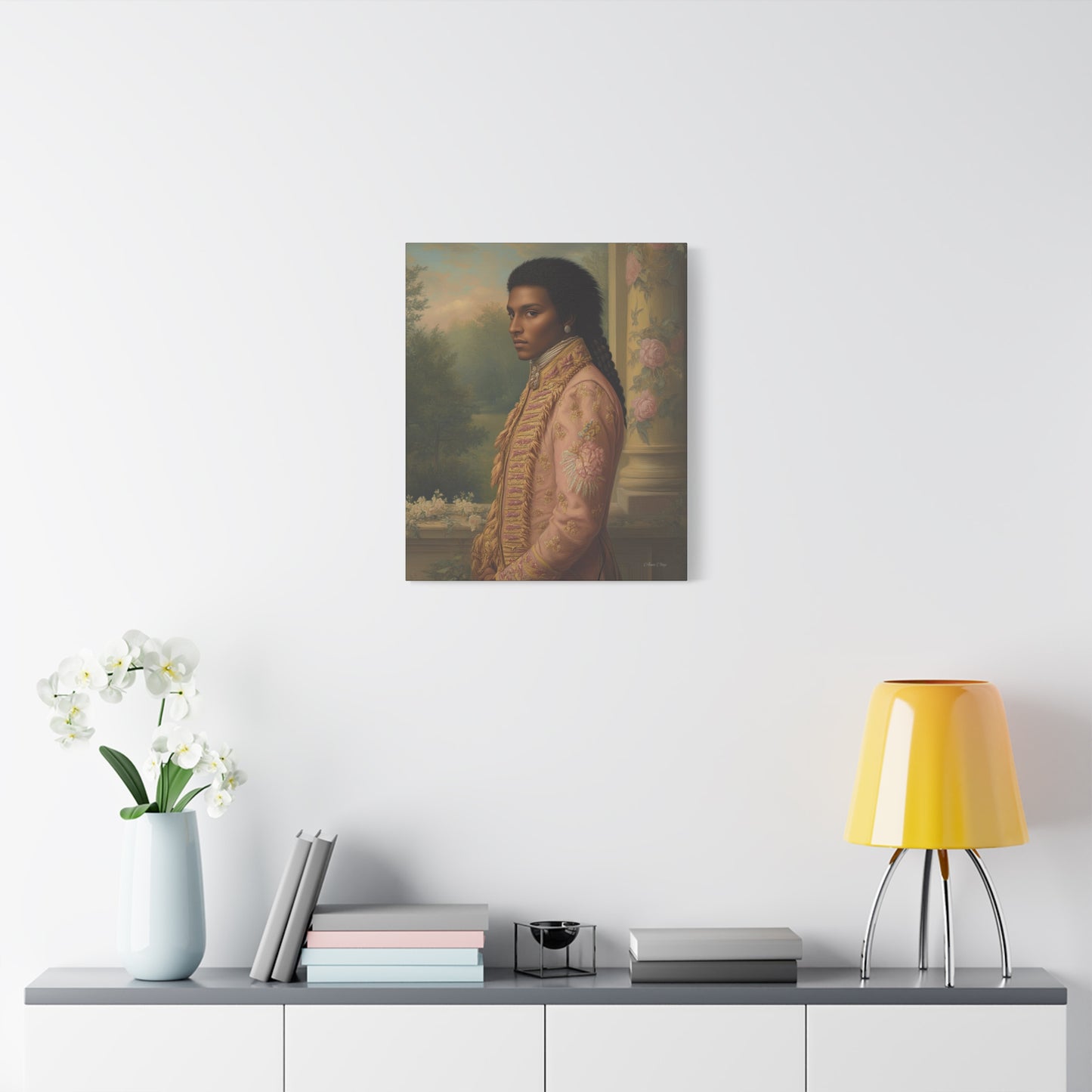 Elegant Historical Portrait Canvas Print, Vintage Art, Home Decor, Gallery Wall, Gift Idea, Framed Artwork
