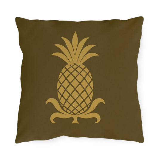 Tropical Outdoor Pillows with Pineapple Design, Garden Decor, Patio Accessories, Summer Vibes, Indoor-Outdoor Cushion