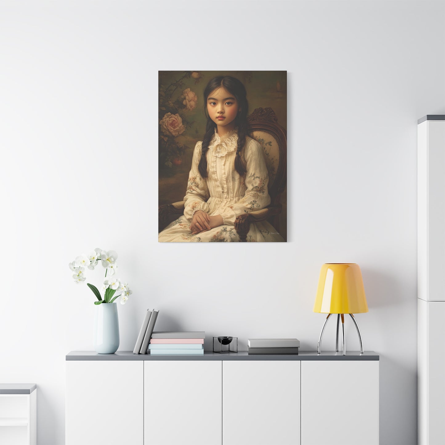 Elegant Portrait Canvas Wall Art, Vintage Home Decor, Gift for Art Lovers, Unique Wall Decor, Romantic Room Decoration, Gallery [...]