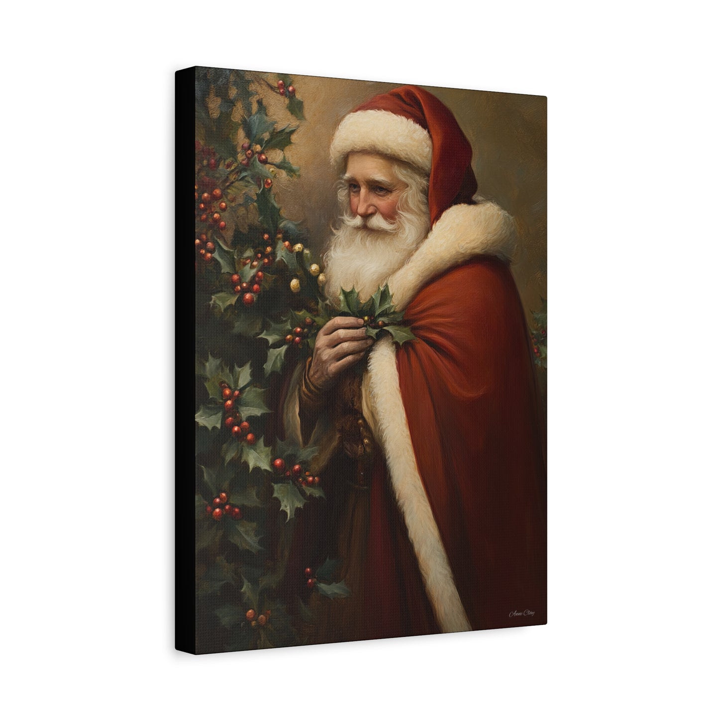 WS Secret Santa Matte Canvas, Stretched, 1.25"