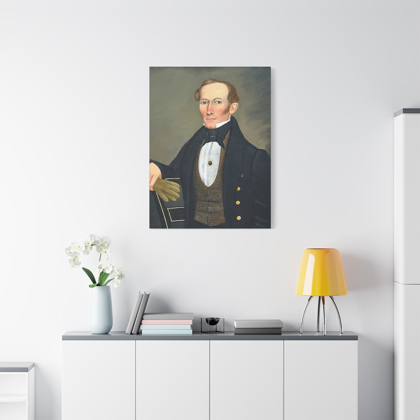 President Pearce Vintage Portrait Matte Canvas Wall Art - Classic Decor for Home