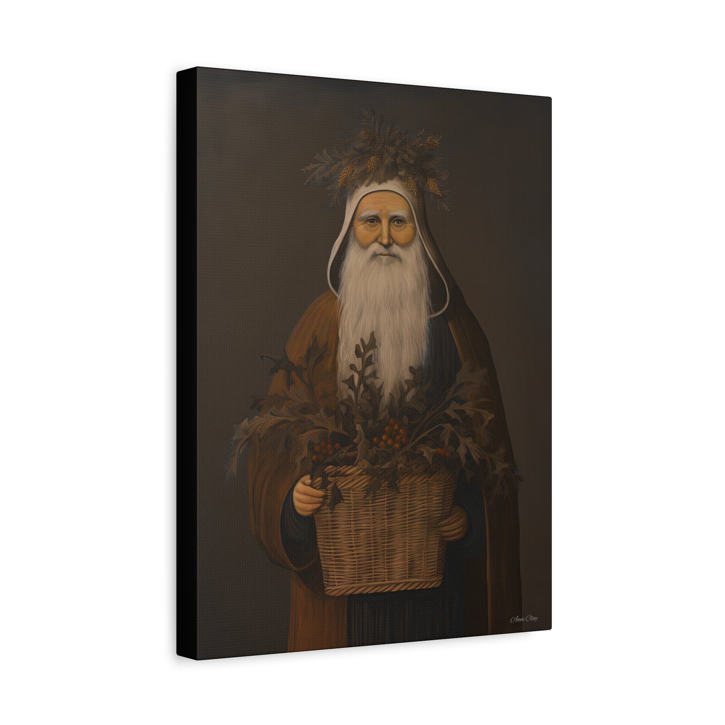 Muted Colonial Santa Matte Canvas, Stretched, 1.25"