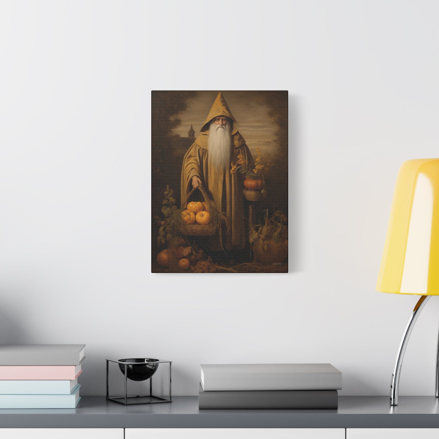 Pumpkin Santa Matte Canvas, Stretched, 1.25"