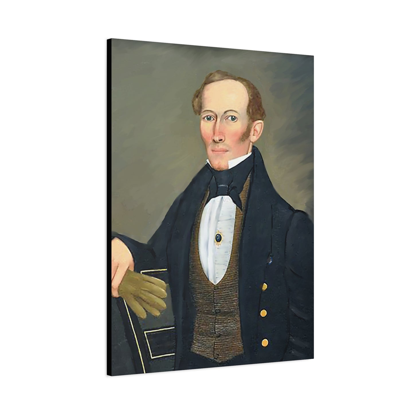 President Pearce Vintage Portrait Matte Canvas Wall Art - Classic Decor for Home