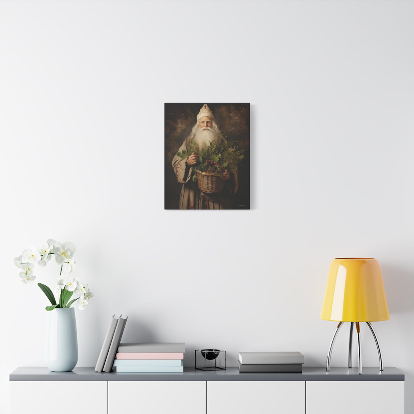 Beautiful Santa Matte Canvas, Stretched, 1.25"