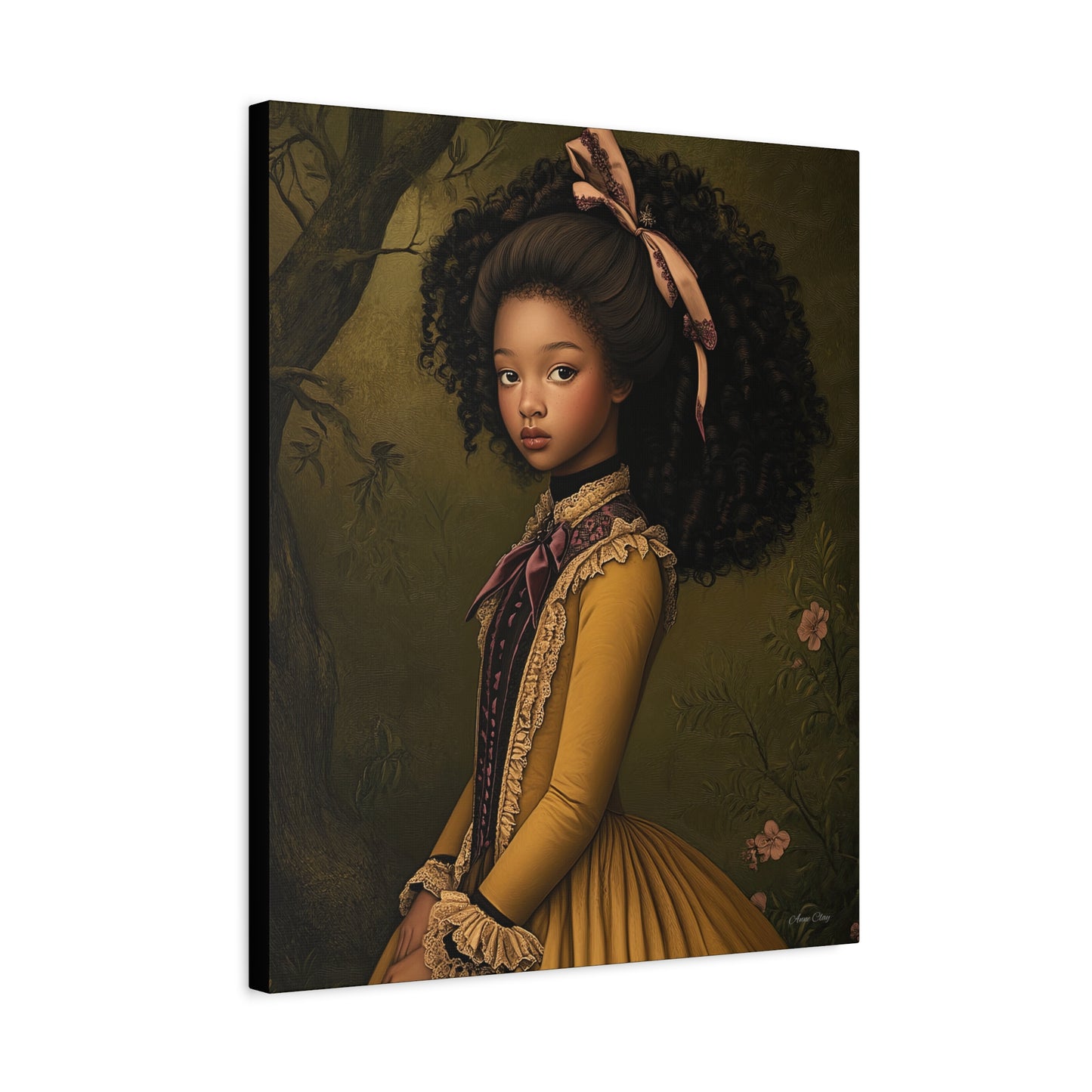 Elegant Stretched Canvas Art Print, Vintage Portrait, Home Decor, Wall Art, Gift for Art Lovers, Gallery Wall