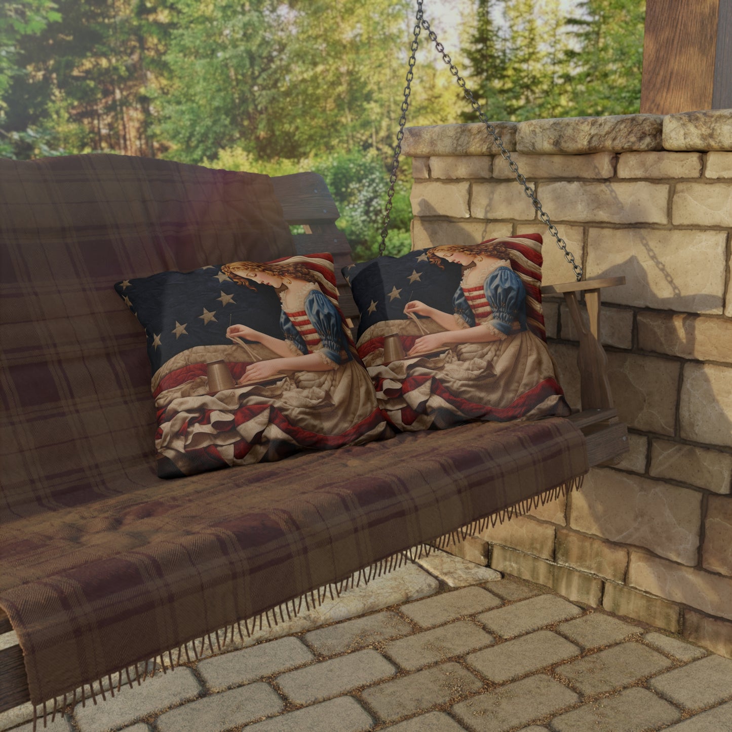 Betsy Ross Outdoor Pillows