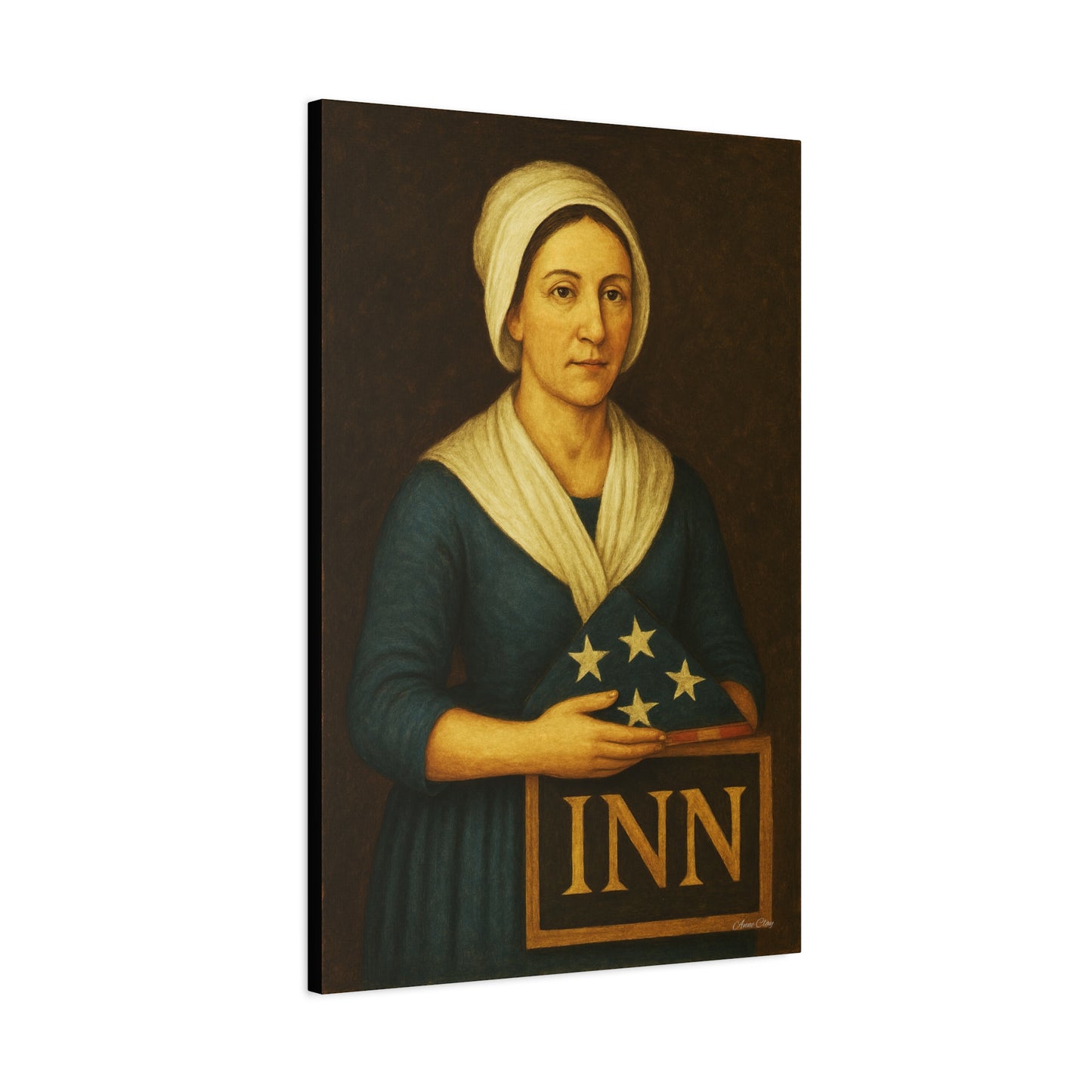Vintage Inn Canvas Wall Art, Rustic Home Decor, Farmhouse Decoration, Historical Artwork, Gift for History Lovers