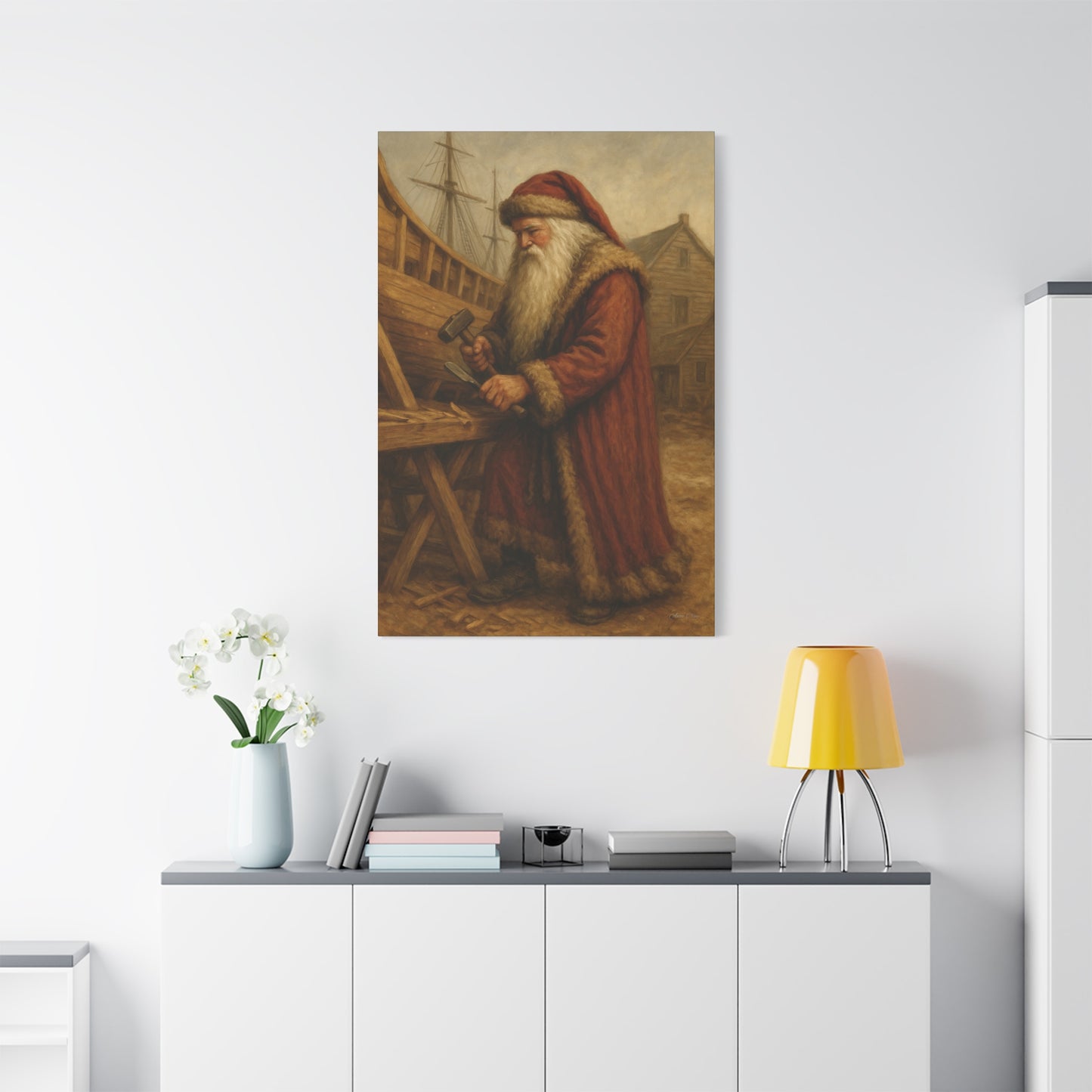 Santa Claus Artisan Matte Canvas Wall Art