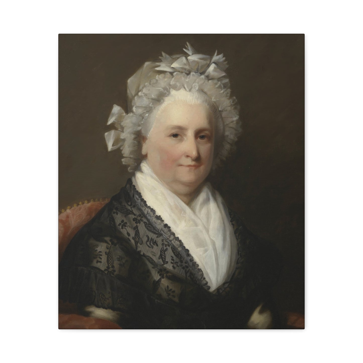 Martha Washington by Gilbert Stuart Classic Portrait Canvas Print - Elegant Home Décor Artwork