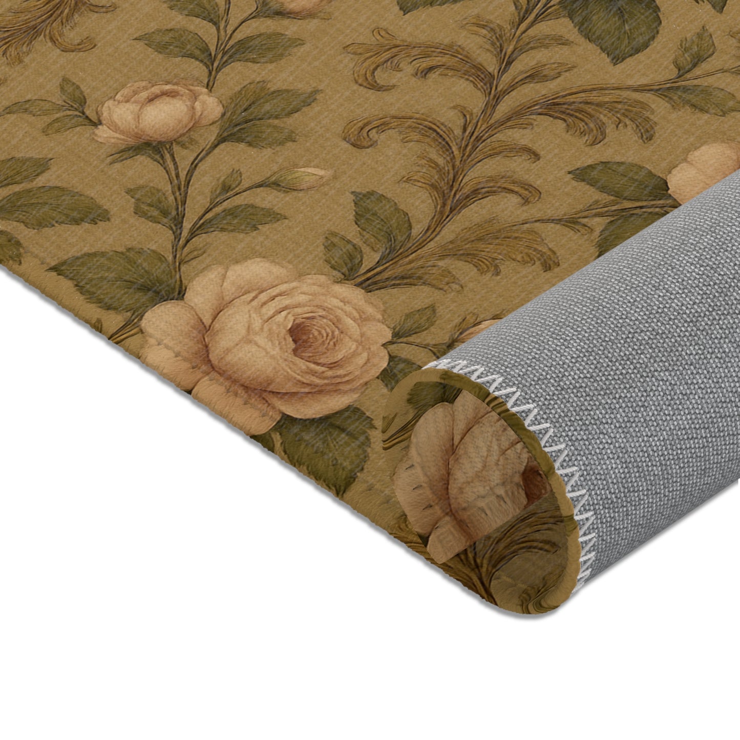 Vintage Floral Area Rugs, Elegant Home Decor, Living Room Accent, Boho Chic Rug, Gift for Housewarming, Decorative Floor Mat