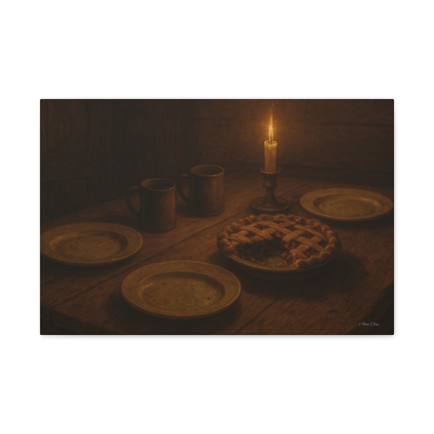 Warm Atmosphere Canvas Art for Home Decor, Cozy Wall Art, Kitchen Wall Decor, Rustic Photography, Gift for Homeowners
