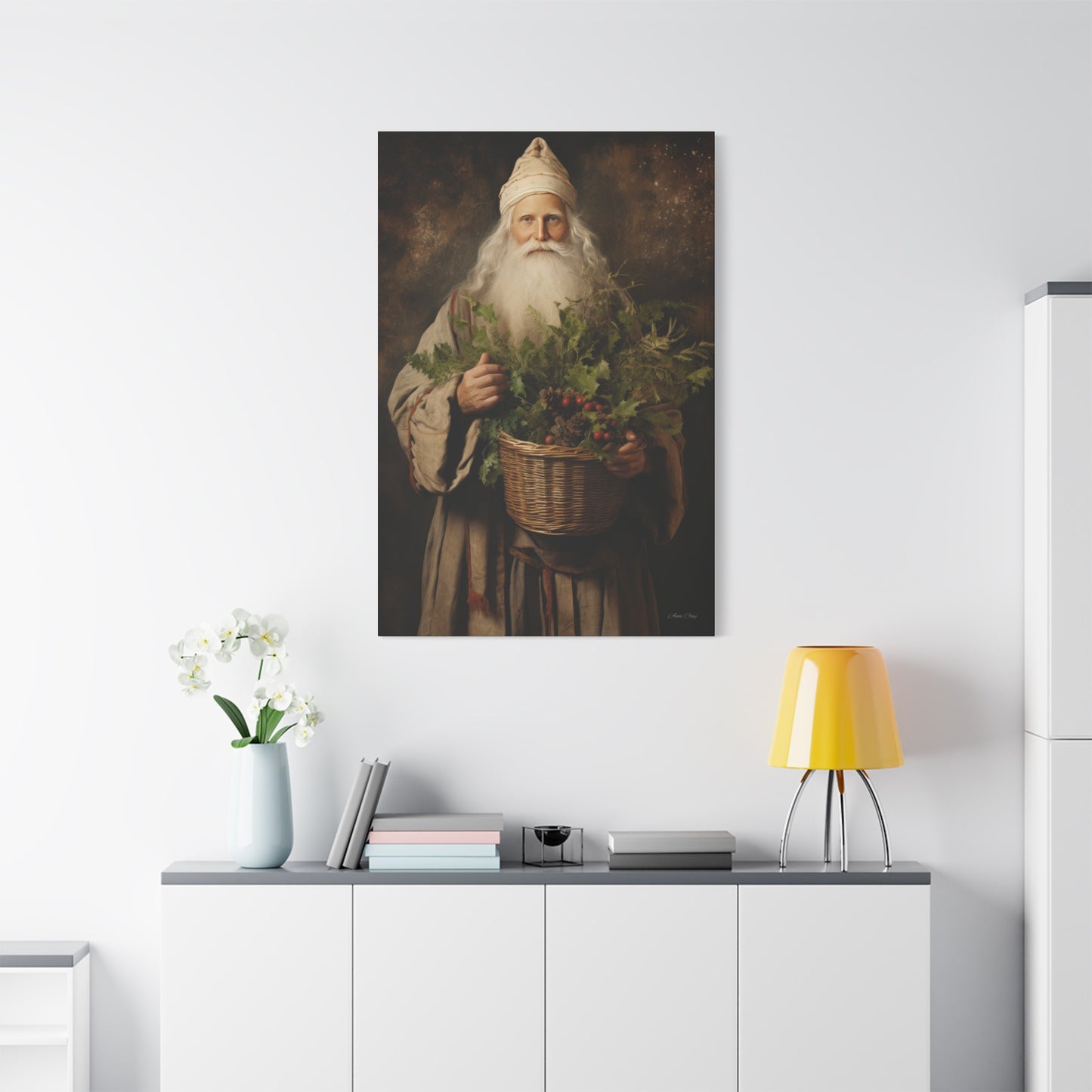 Beautiful Santa Matte Canvas, Stretched, 1.25"