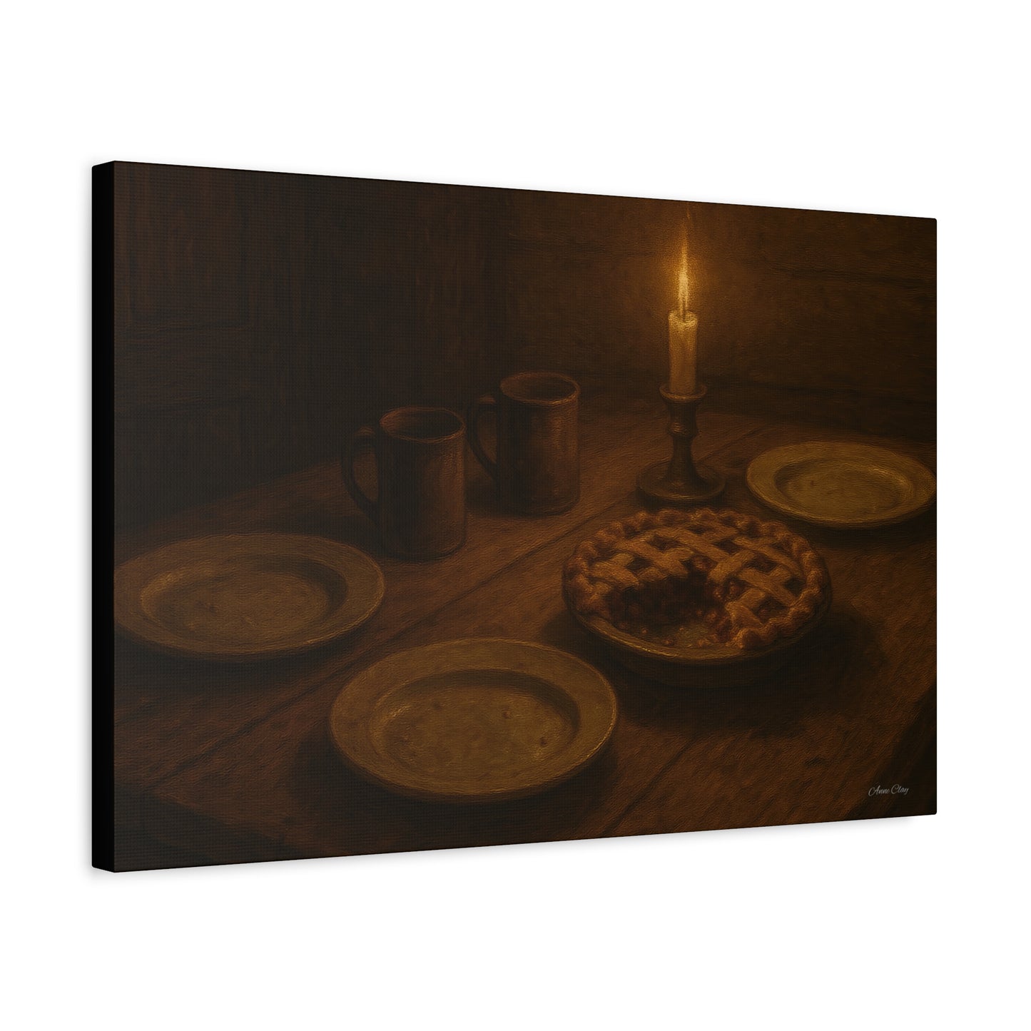 Warm Atmosphere Canvas Art for Home Decor, Cozy Wall Art, Kitchen Wall Decor, Rustic Photography, Gift for Homeowners
