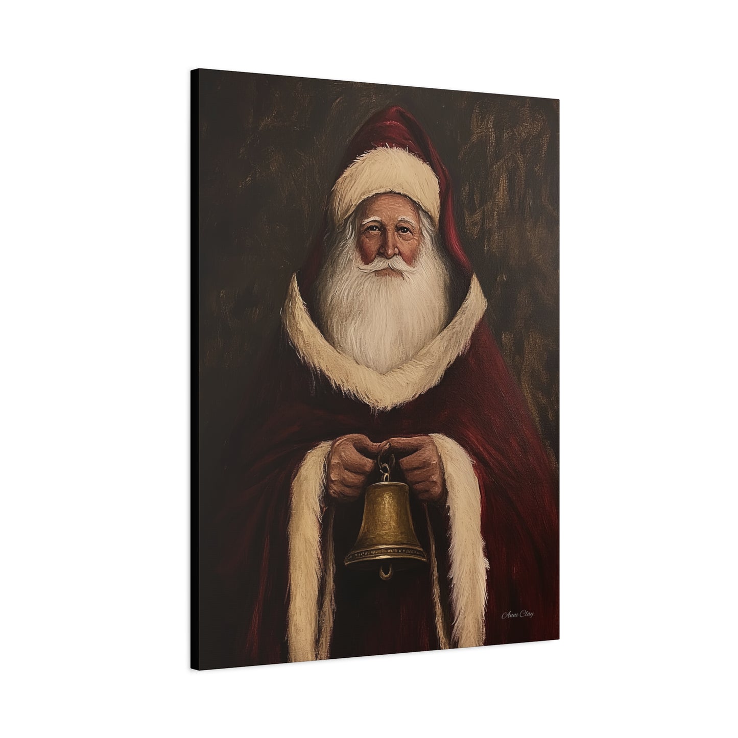 Santa Bell Matte Canvas, Stretched, 1.25"