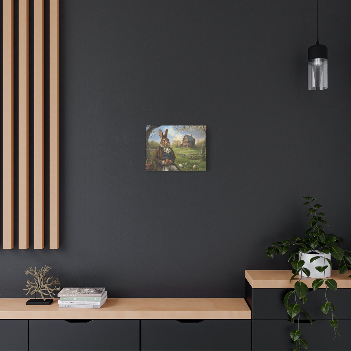 Easter Memories Easter Bunny Canvas Art - Charming Stretched Print for Spring Decor