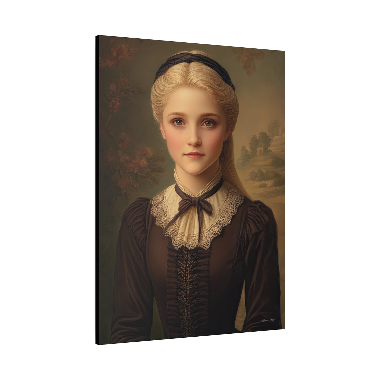 Vintage Portrait Canvas Wall Art, Home Decor, Gift for History Lovers, Romantic Wall Decor, Unique Gift Idea