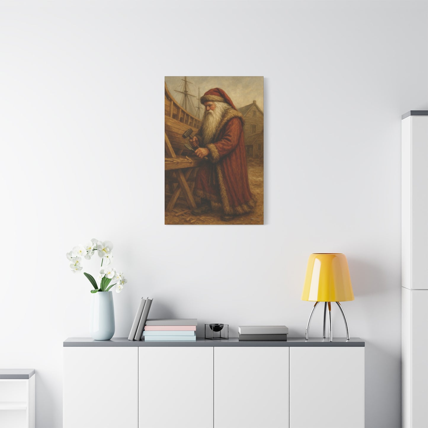 Santa Claus Artisan Matte Canvas Wall Art