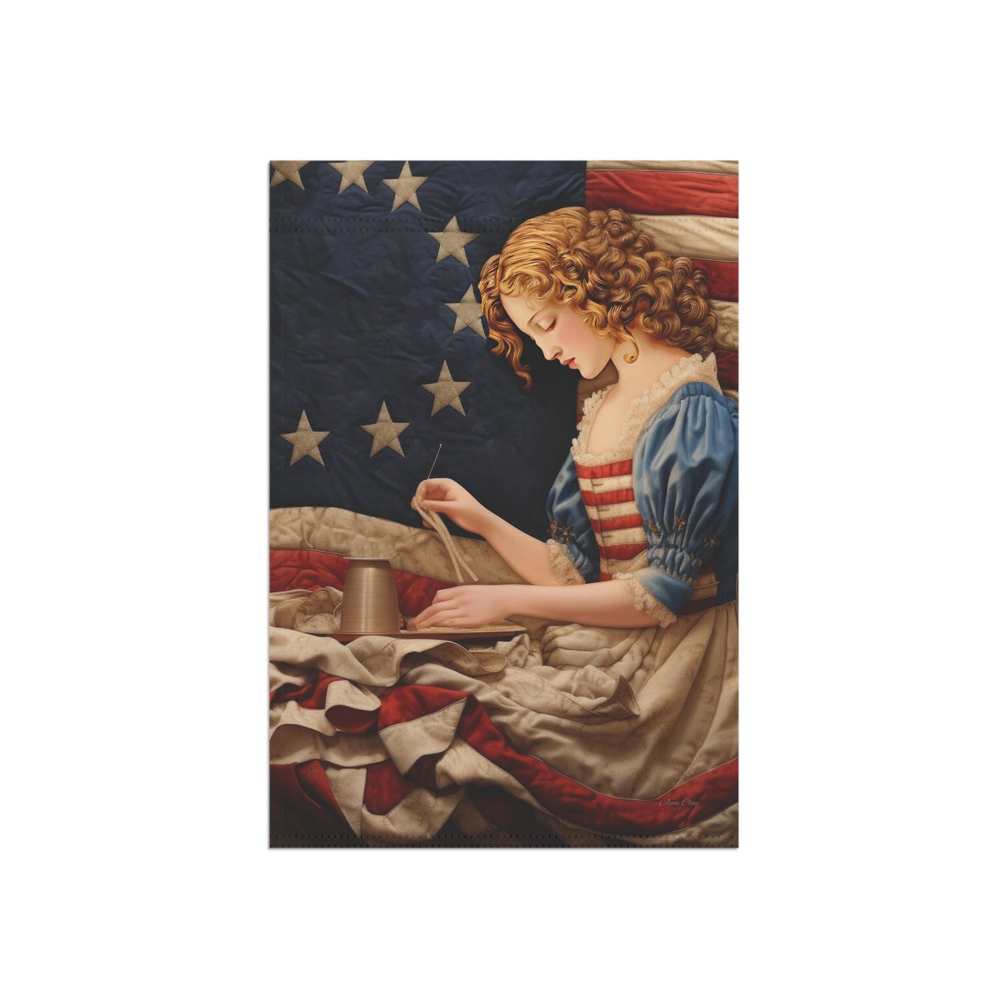 Needle Stitch Betsy Garden & House Banner