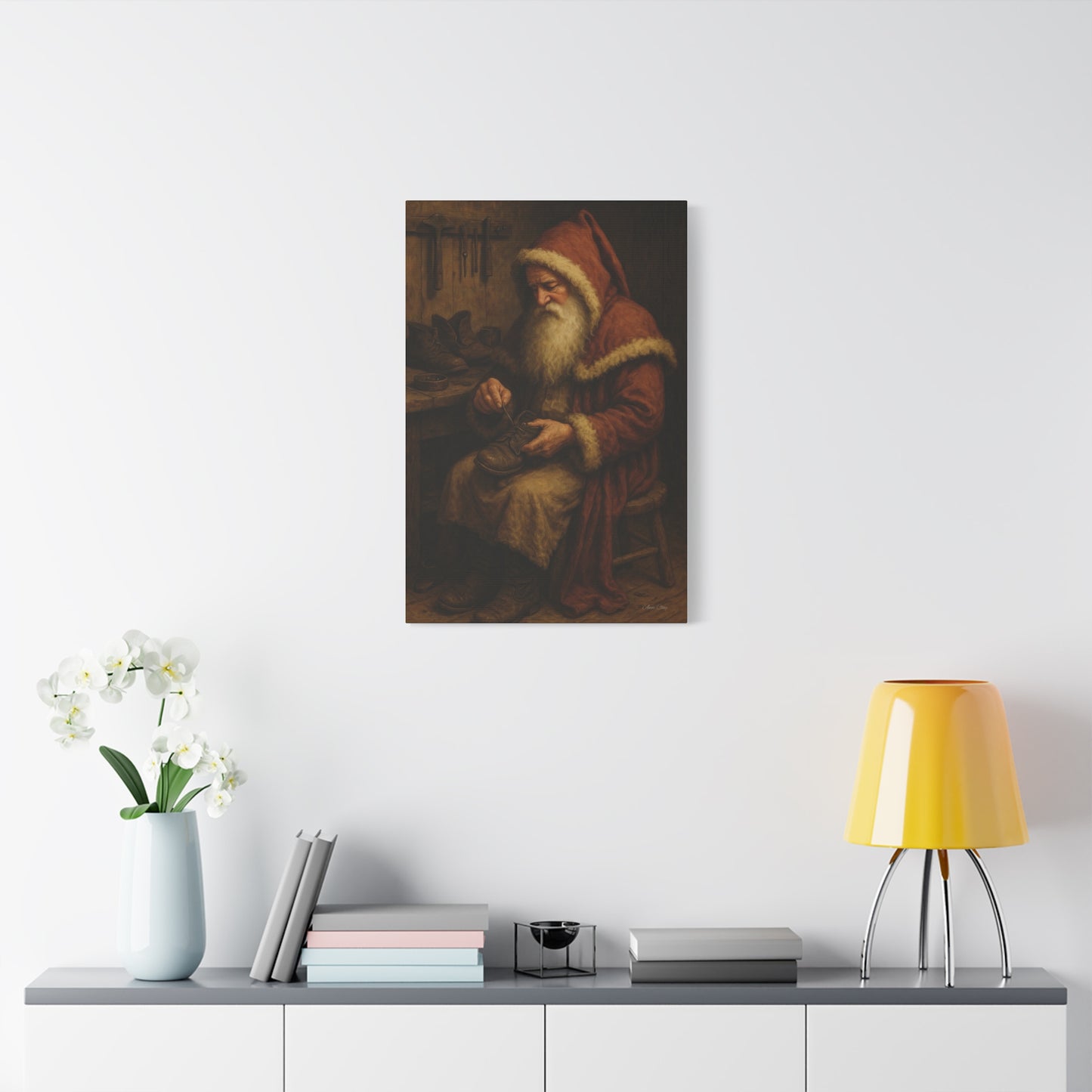Santa's Workshop Matte Canvas Wall Art
