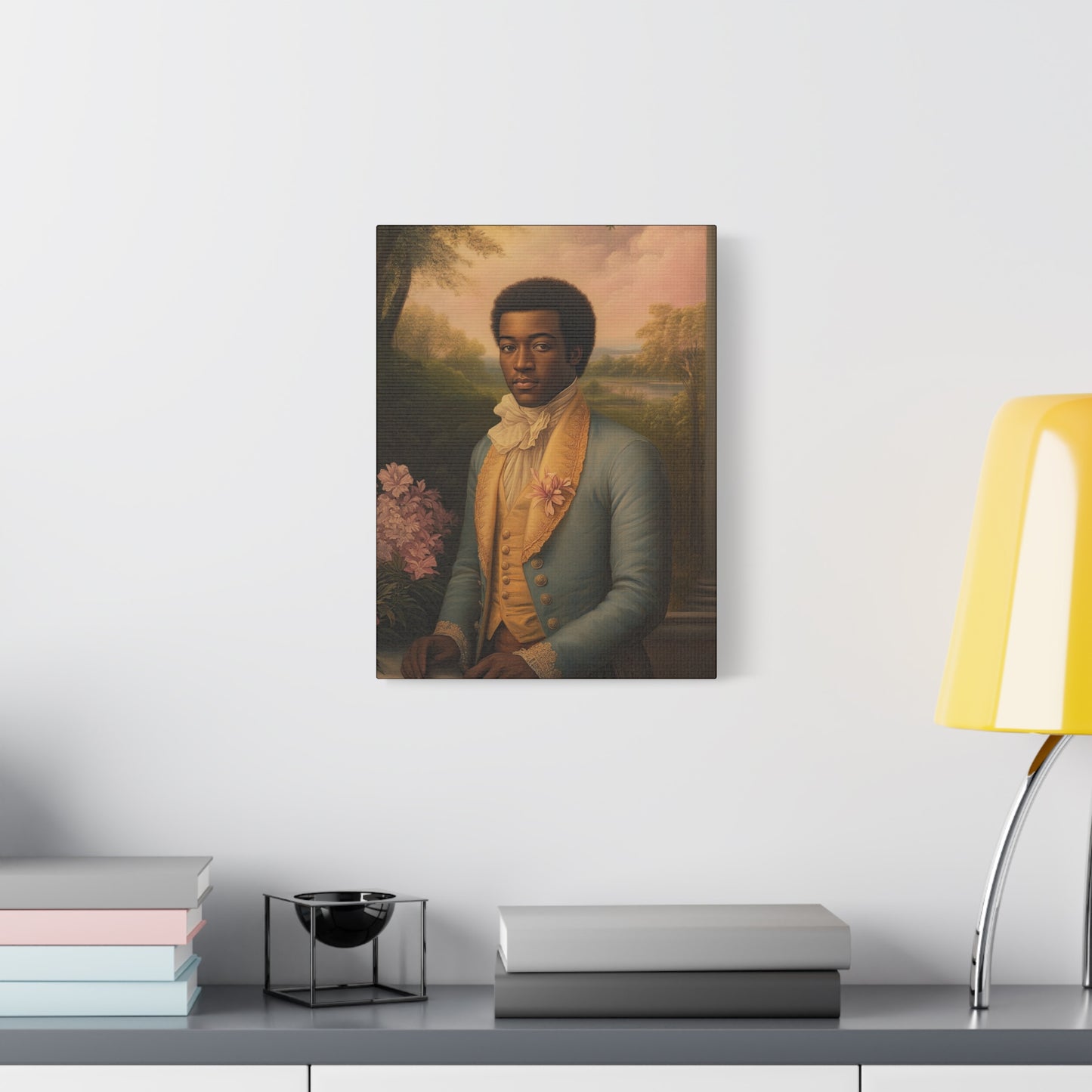 Elegant Stretched Canvas Art Print, Historical Portrait, Home Decor, Gift Idea, Wall Art, Living Room Decoration, Black History