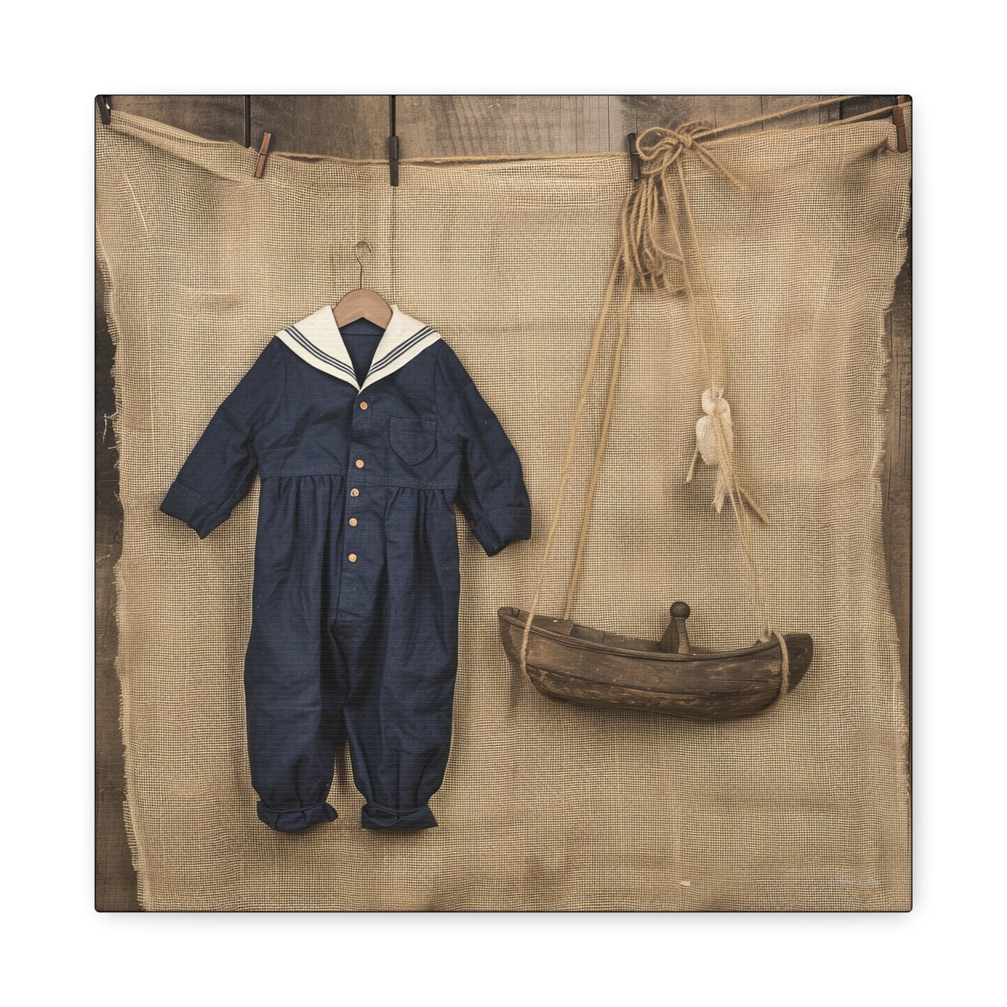 Sailor Child Matte Canvas, Stretched, 1.25"