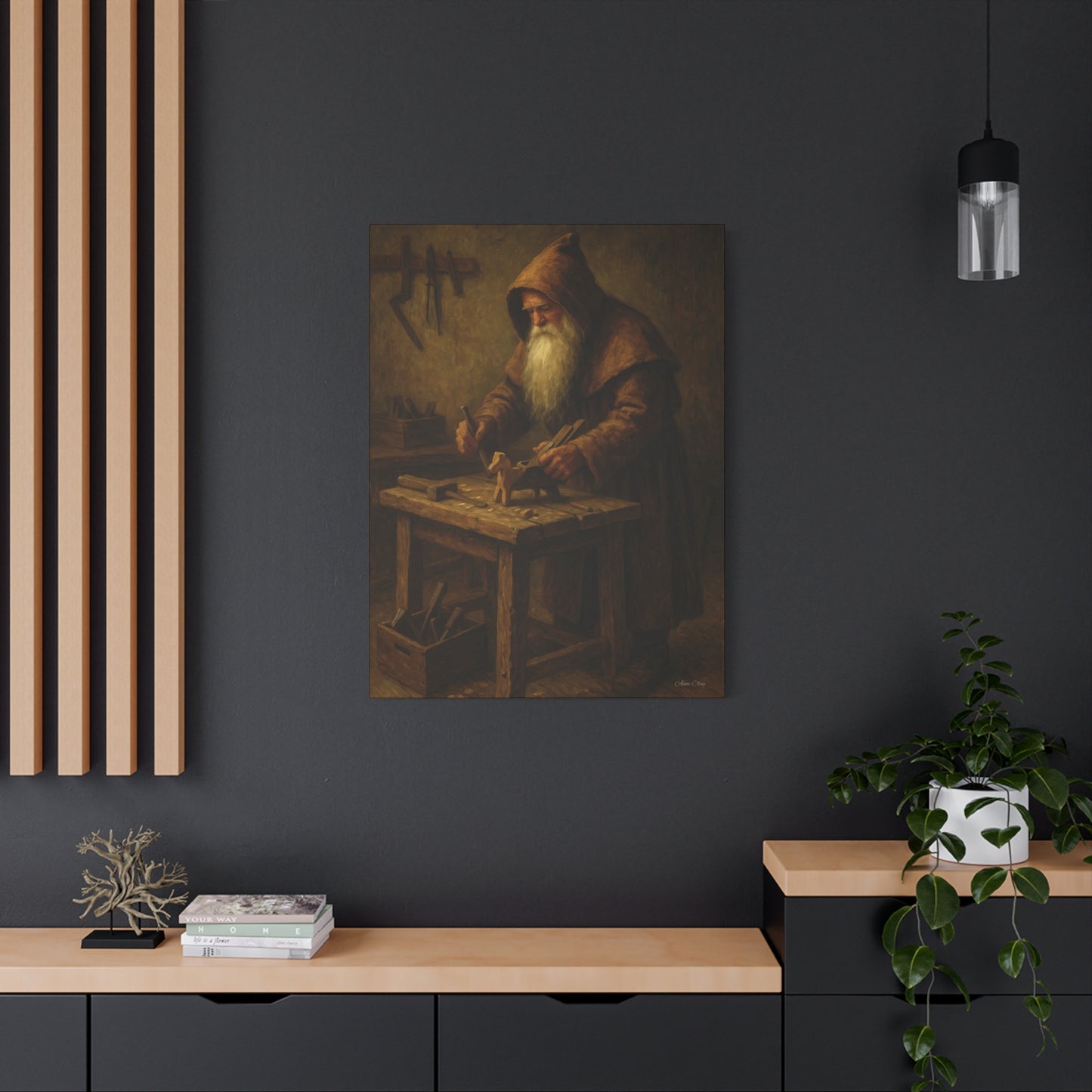 Craftsmanship Wall Art - Vintage Woodworker Canvas Print