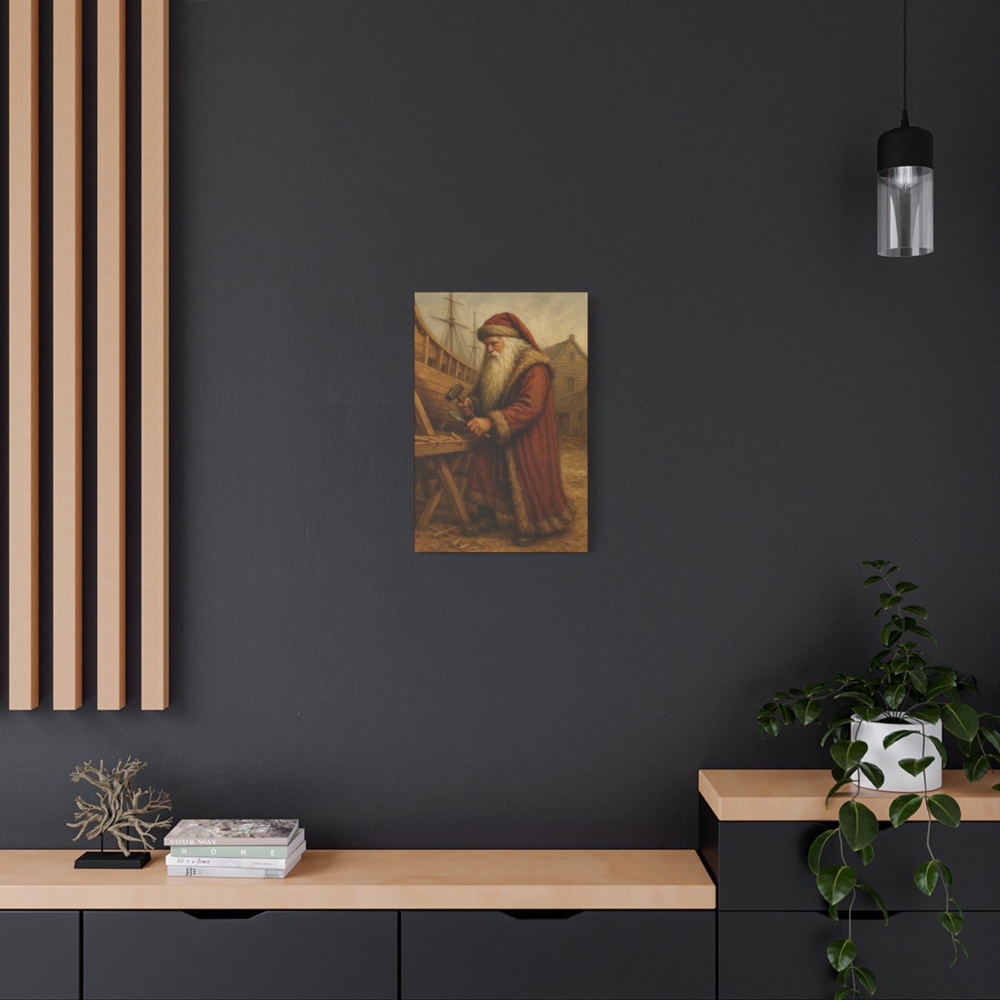 Santa Claus Artisan Matte Canvas Wall Art