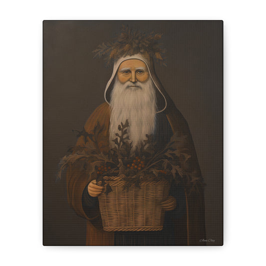 Muted Colonial Santa Matte Canvas, Stretched, 1.25"