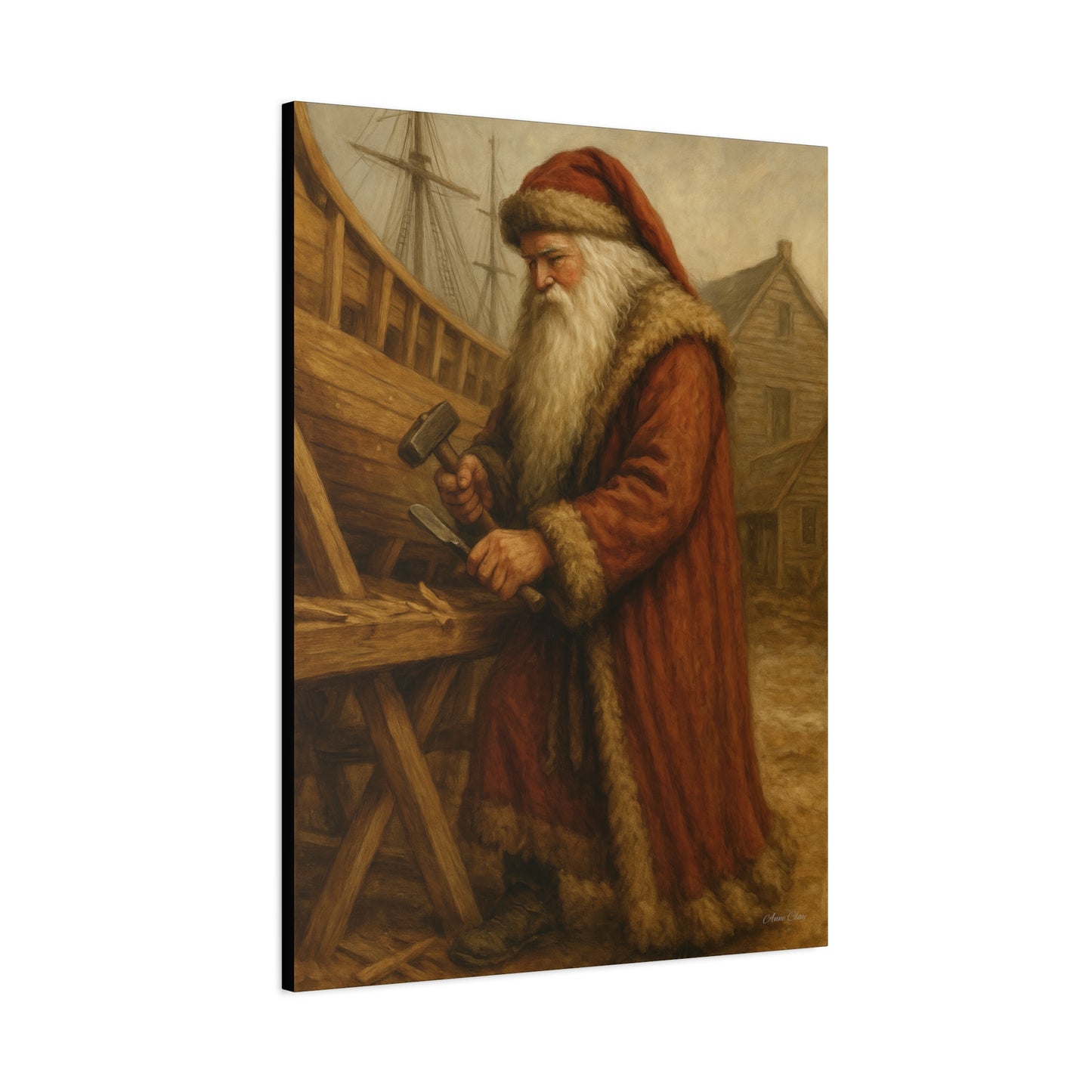 Santa Claus Artisan Matte Canvas Wall Art