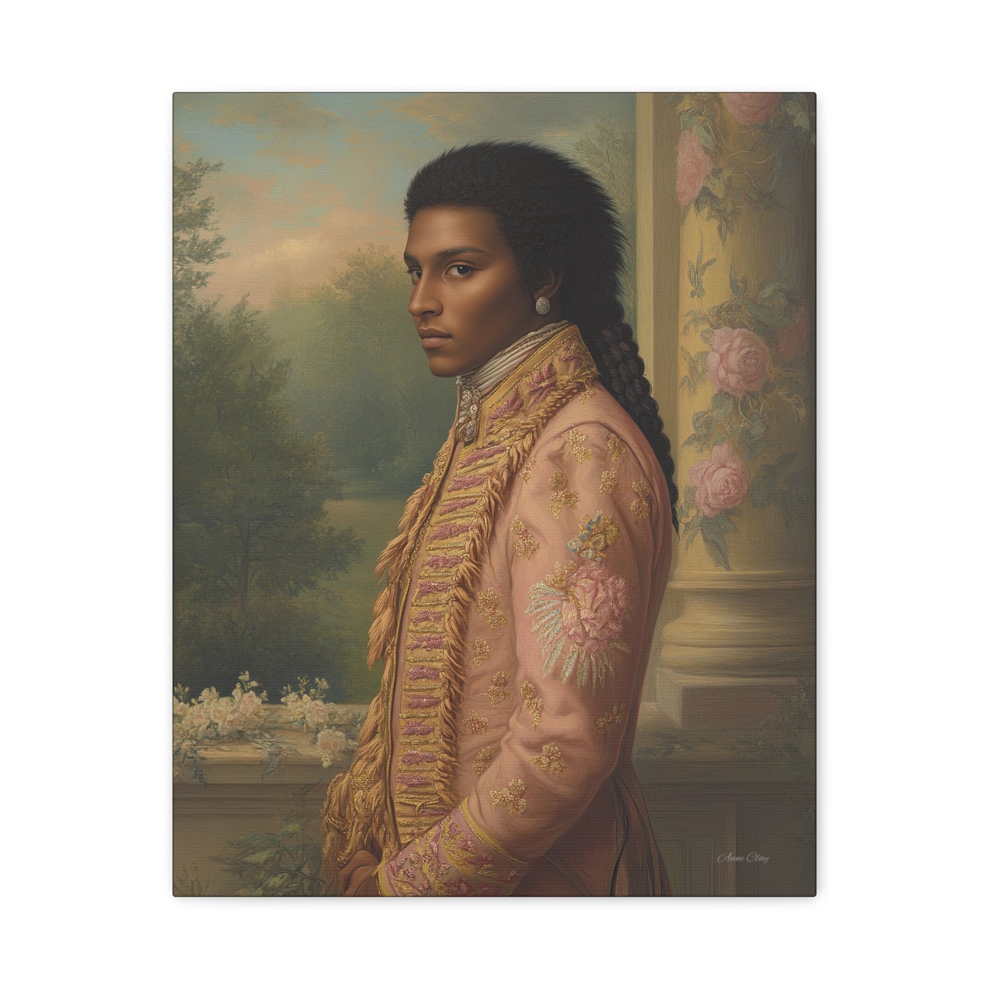 Elegant Historical Portrait Canvas Print, Vintage Art, Home Decor, Gallery Wall, Gift Idea, Framed Artwork