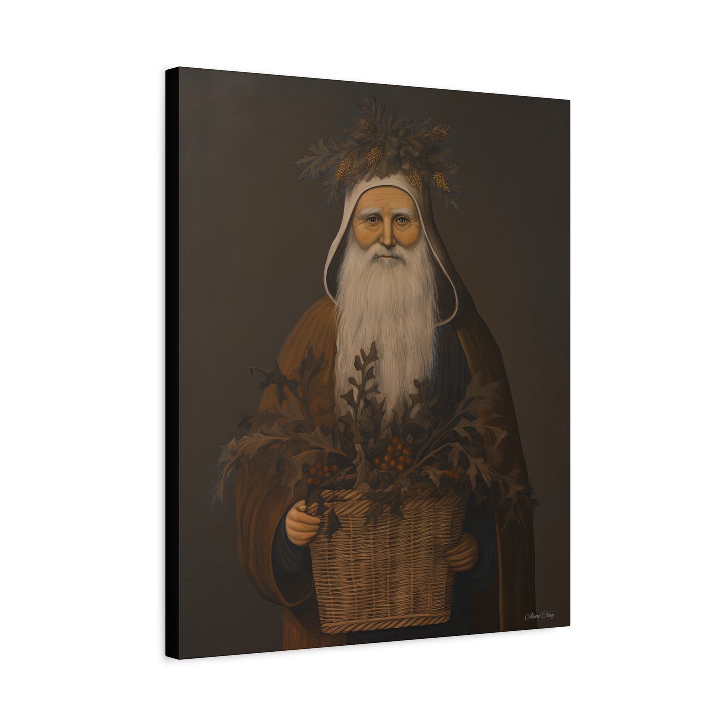 Muted Colonial Santa Matte Canvas, Stretched, 1.25"