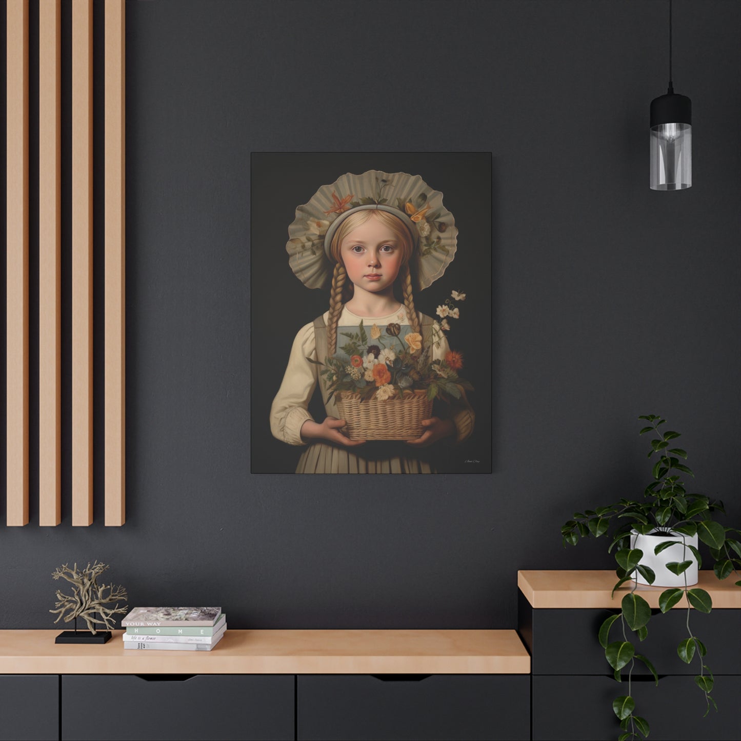 Flower Girl Matte Canvas, Stretched, 1.25"