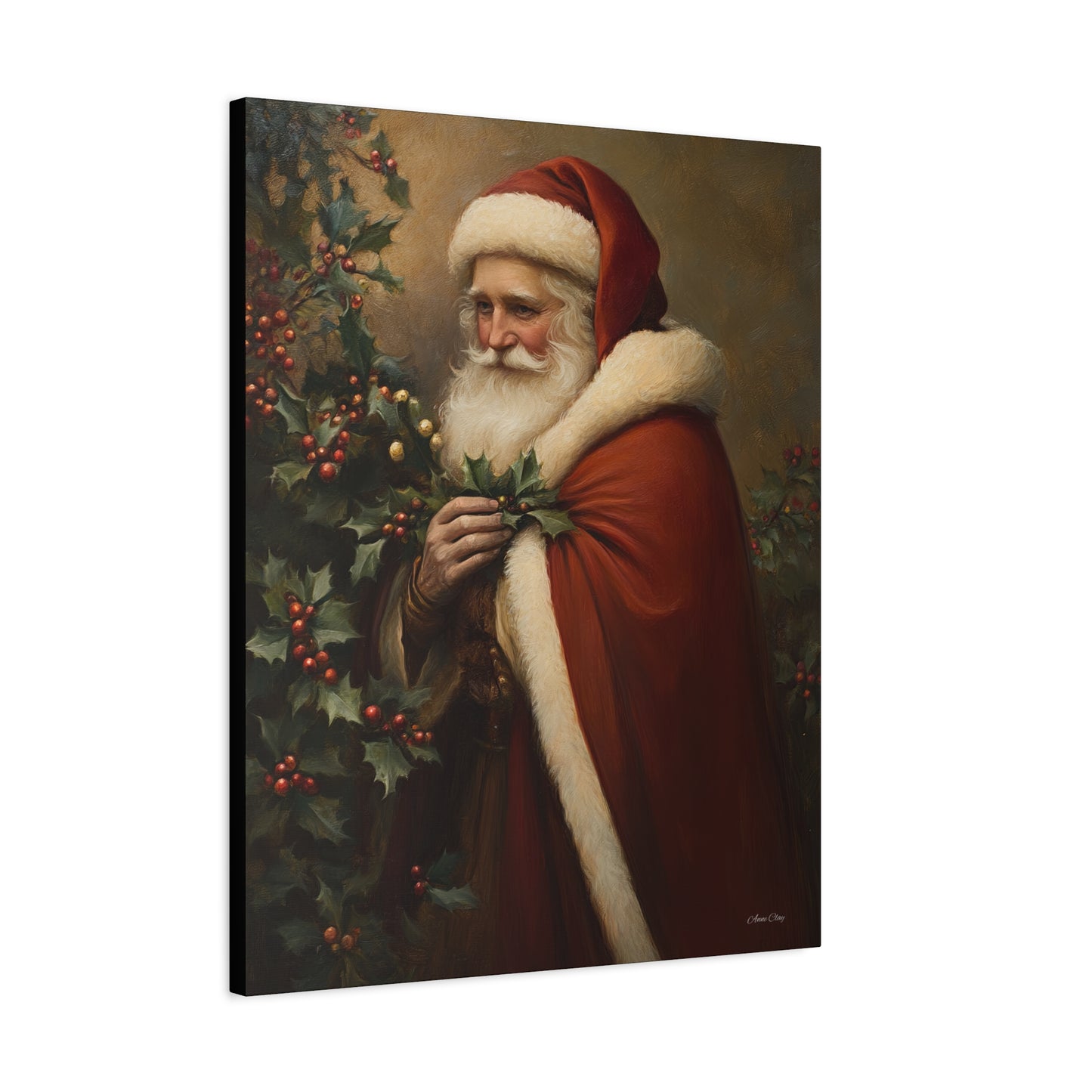 Secret Santa Matte Canvas, Stretched, 1.25"