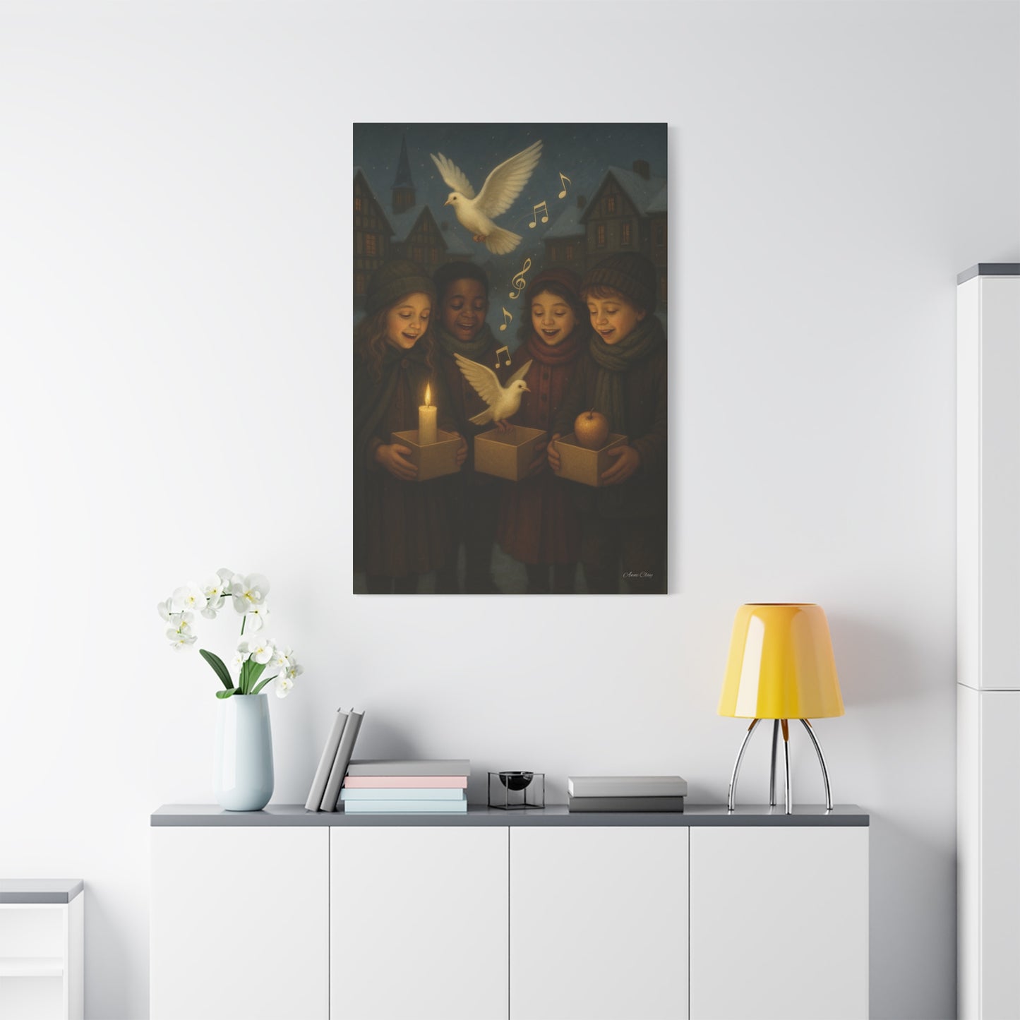 Spirit of Christmas, Share the Sound of Peace Holiday Cheer Canvas Art