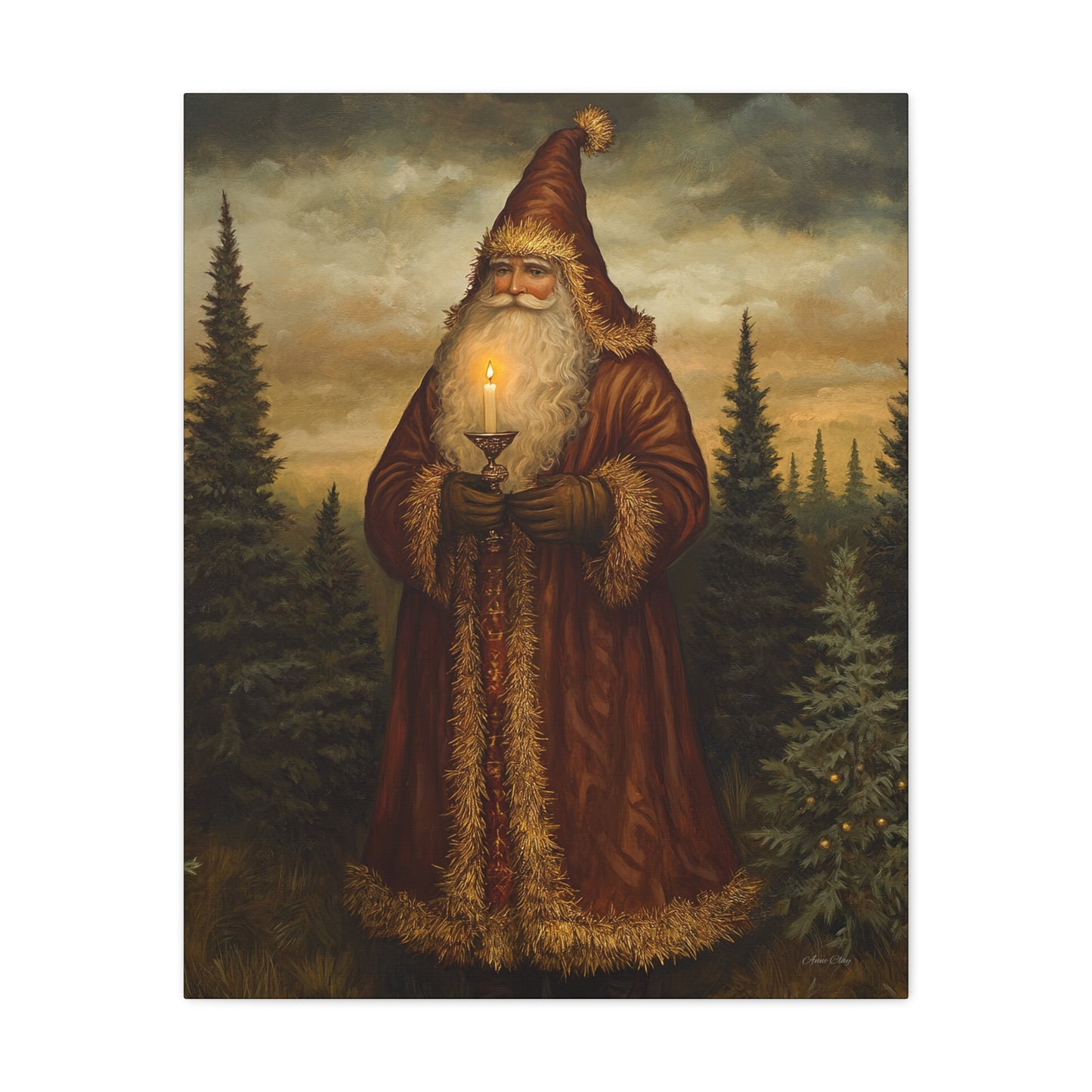 Dreamland Santa Matte Canvas, Stretched, 1.25"