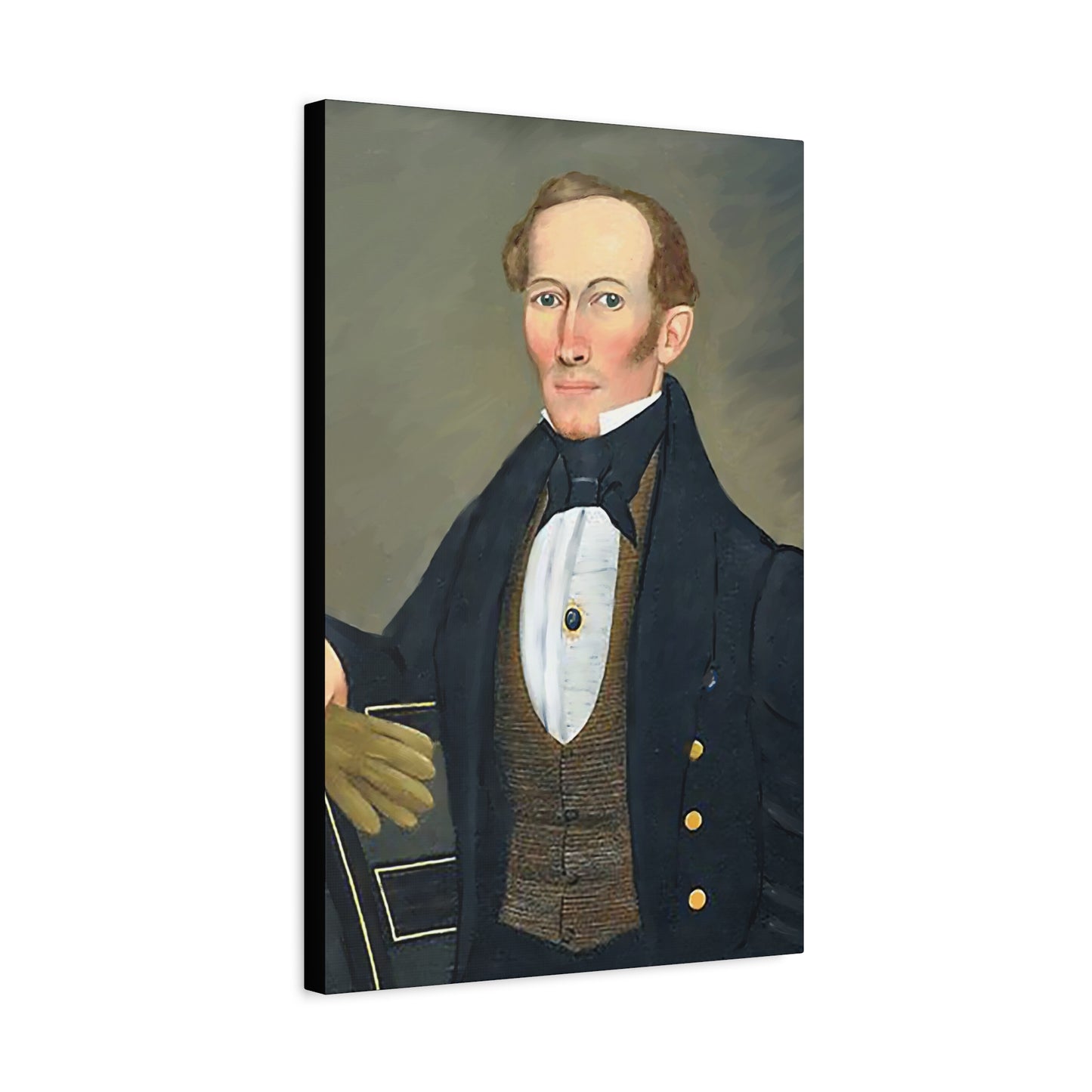 President Pearce Vintage Portrait Matte Canvas Wall Art - Classic Decor for Home
