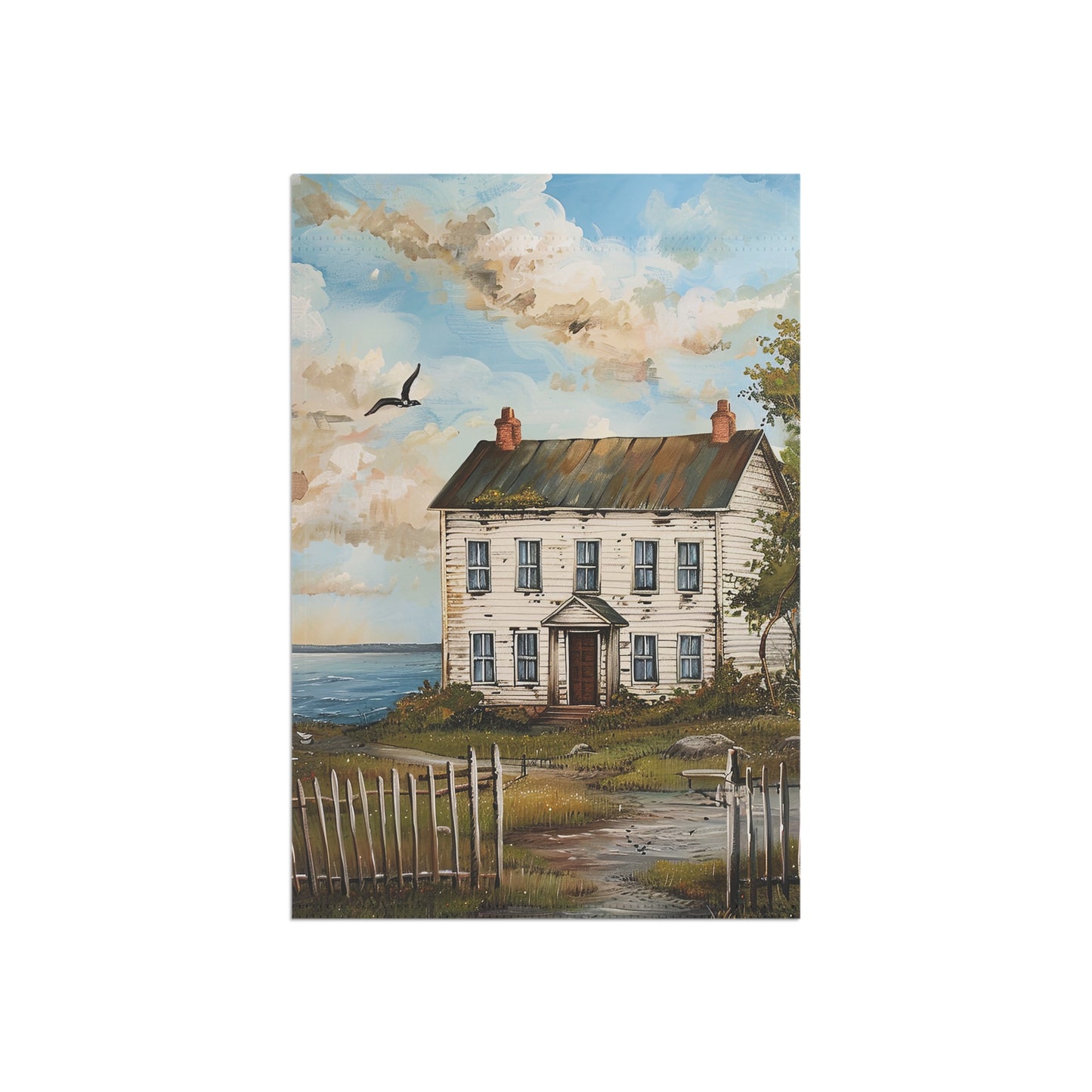Old White House by the Sea Garden & House Banner