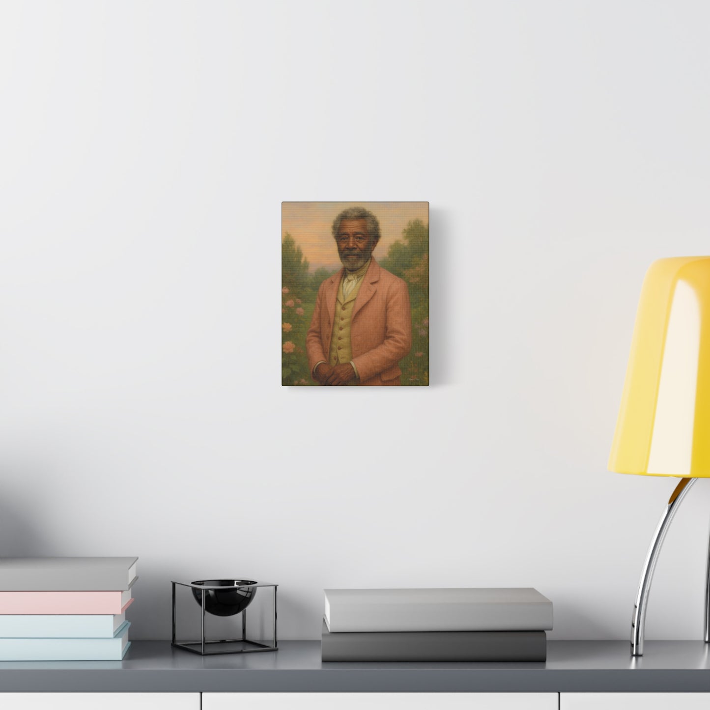 Elegant Stretched Canvas Art Print, Historical Portrait, Home Decor, Gift for History Lovers, Gallery Wall Art
