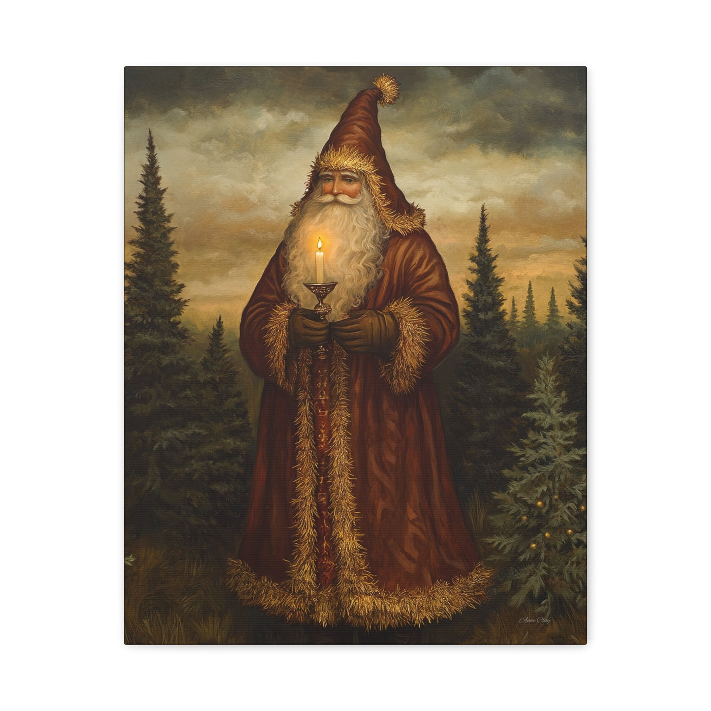Dreamland Santa Matte Canvas, Stretched, 1.25"