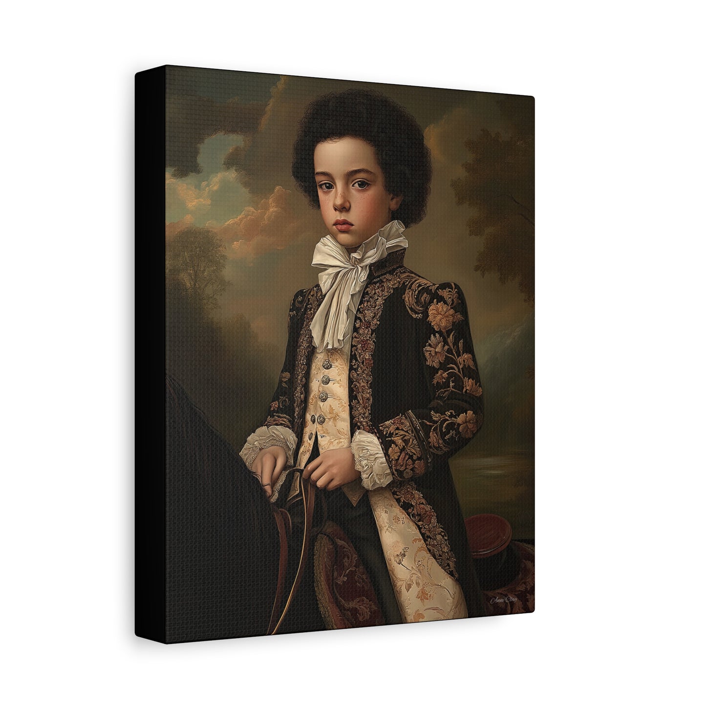 Vintage Portrait Canvas Print, Wall Art, Home Decor, Gift for Art Lovers, Classic Decor, Renaissance Style Artwork